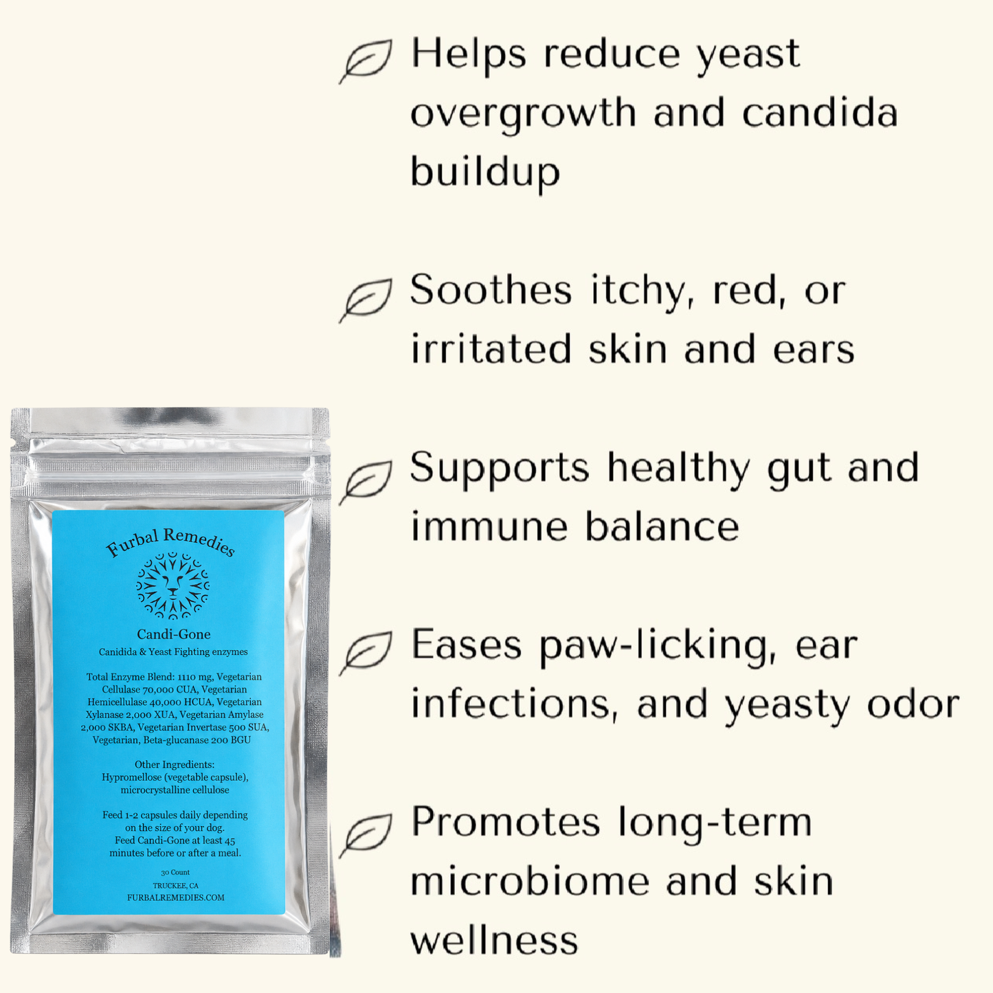 Digestive Support — Candi-Gone Enzyme Supplement for Dogs & Cats