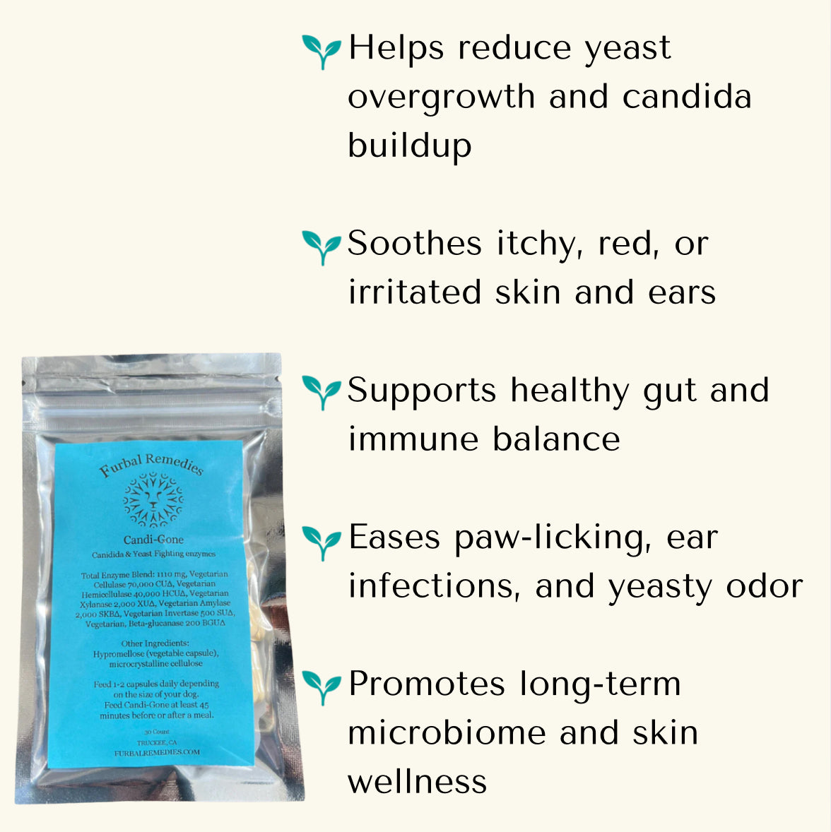 Digestive Support — Candi-Gone Enzyme Supplement for Dogs & Cats