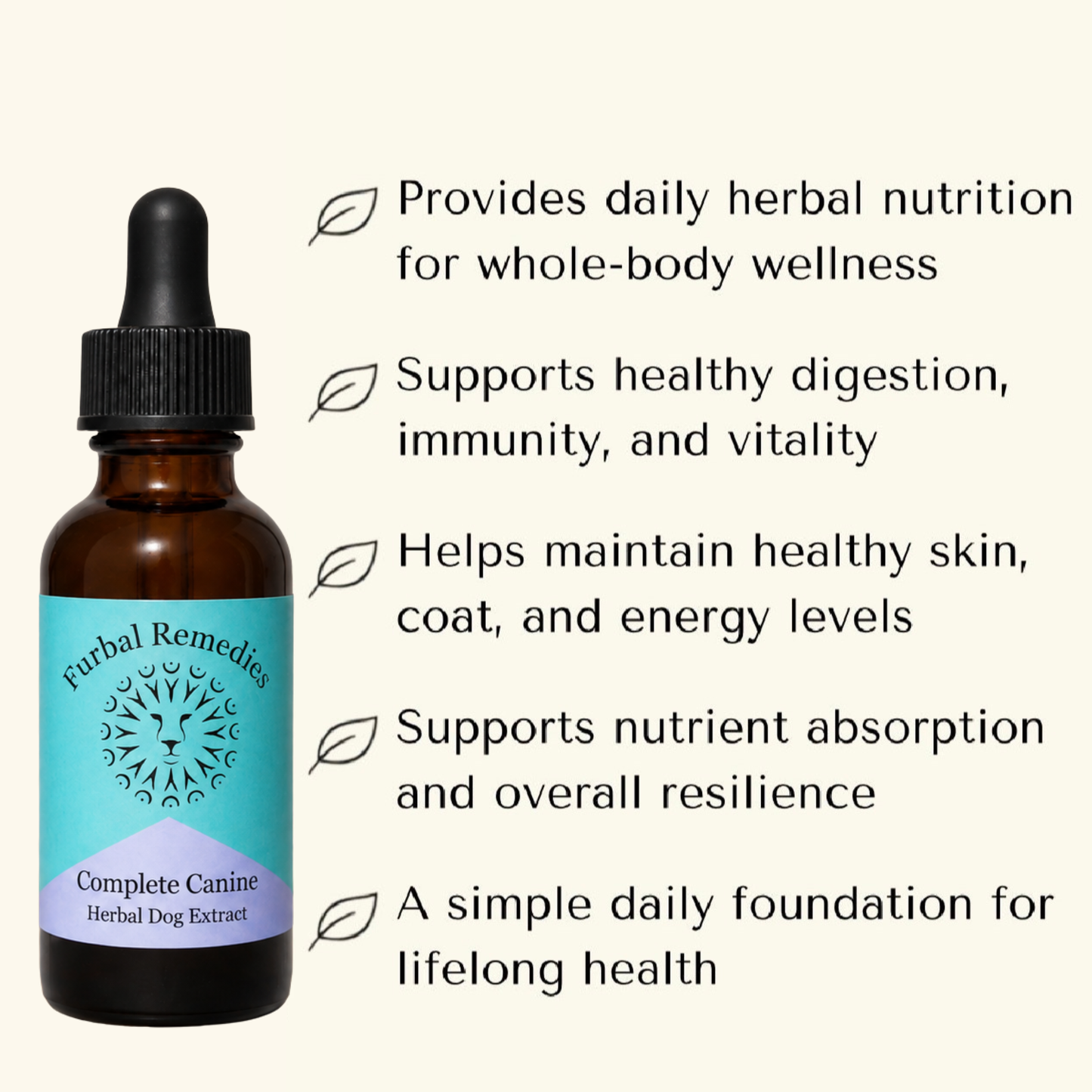 Dense Nutrition - Optimal Wellness — Complete Canine Extract for Dogs | Herbal Multivitamin & Whole-Body Support