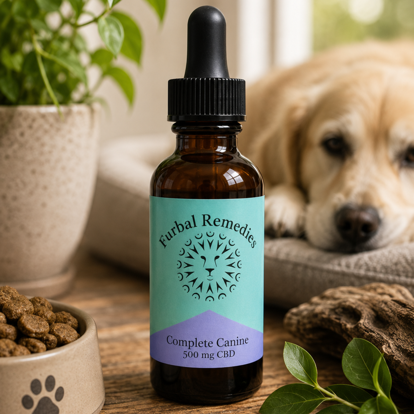 Dense Nutrition - Optimal Wellness — Complete Canine Plus+ CBD Extract for Dogs | Herbal Multivitamin & Whole-Body Support