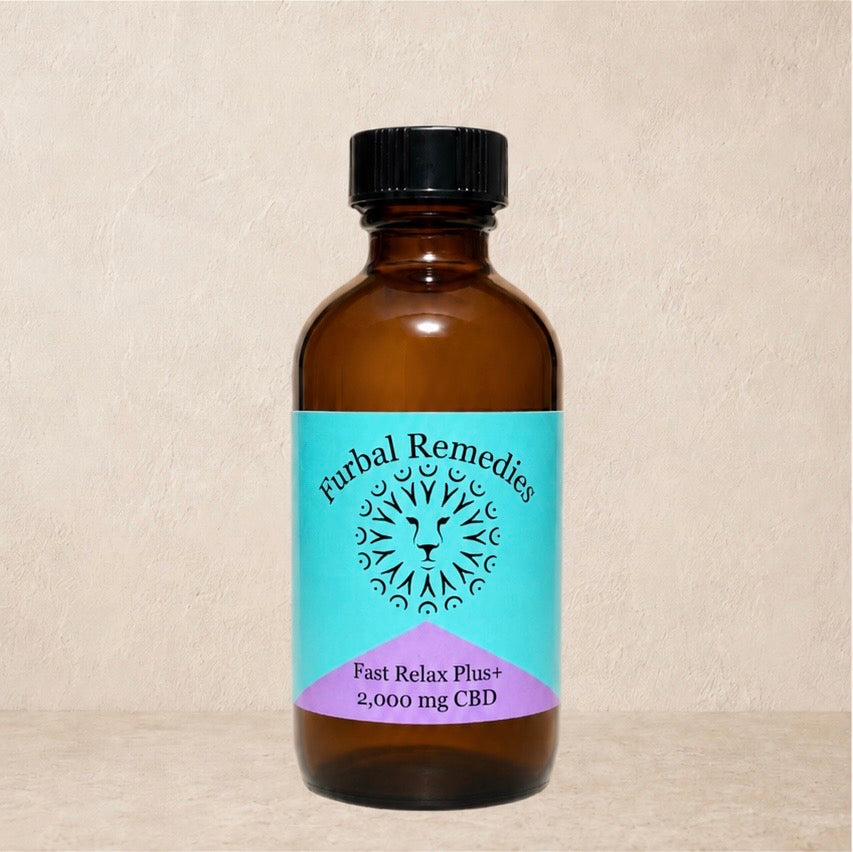 Anxiety | Fast Relax Plus+ CBD Extract for Dogs | Herbal CBD Calming Drops