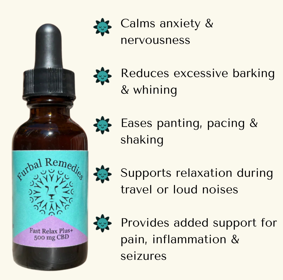 Anxiety — Fast Relax Plus+ CBD Extract for Dogs | Herbal CBD Calming Drops