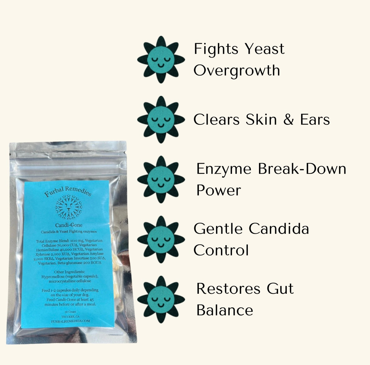Digestive Support — Candi-Gone Enzyme Supplement for Dogs & Cats