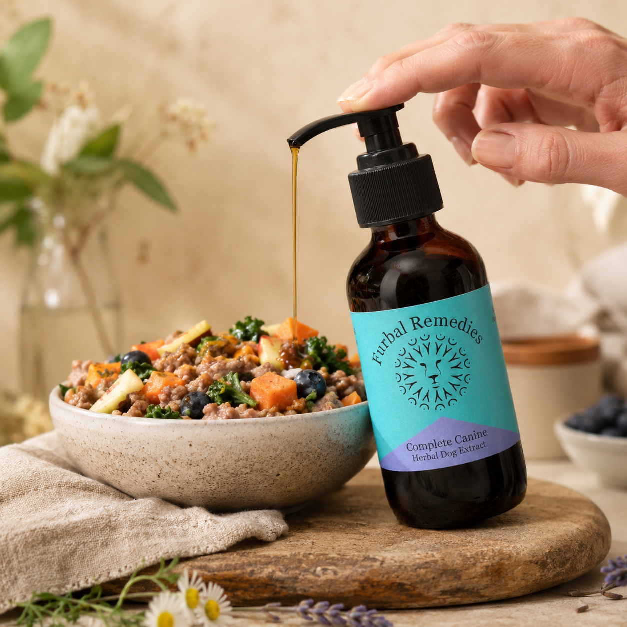 Dense Nutrition - Optimal Wellness — Complete Canine Extract for Dogs | Herbal Multivitamin & Whole-Body Support