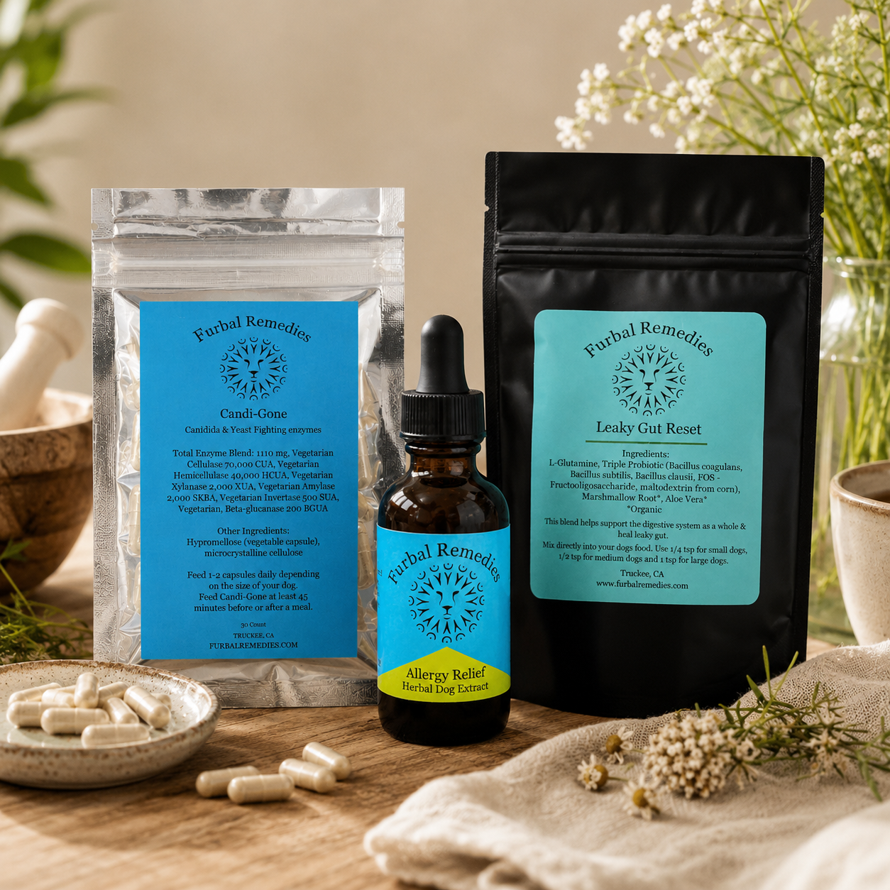Digestive Health - Leaky Gut Reset + Allergy Extract + Candida Control Bundle