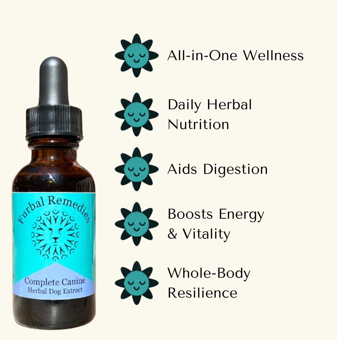 Dense Nutrition - Overall Wellness — Complete Canine Extract for Dogs | Herbal Multivitamin & Whole-Body Support