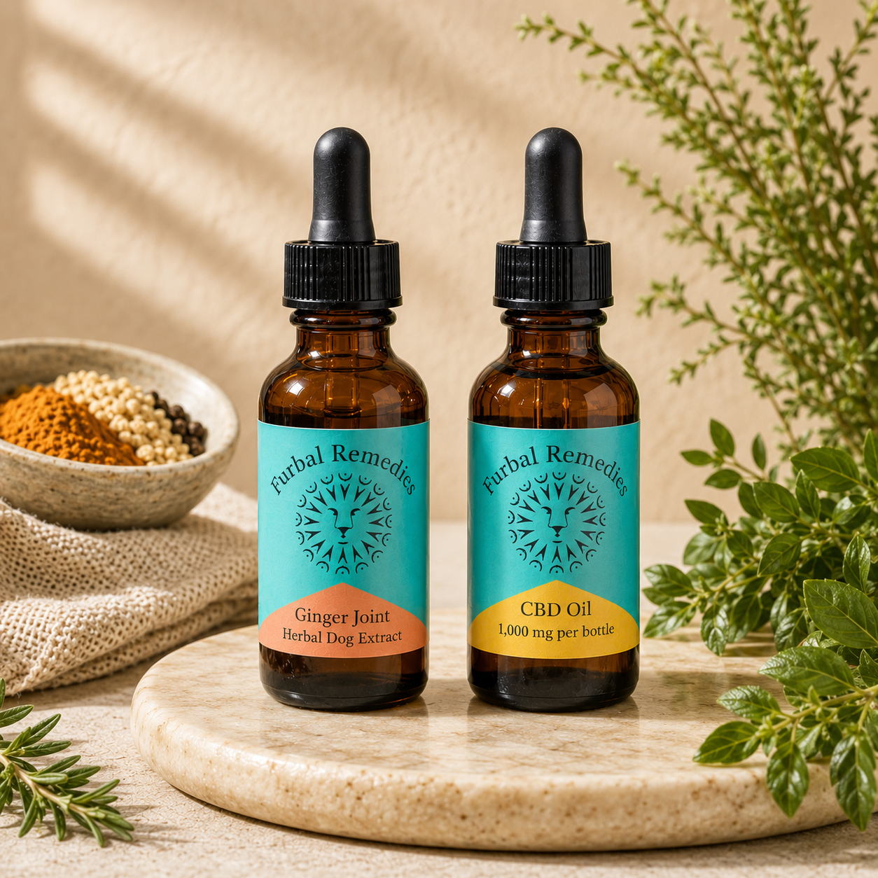 Joint Support — Recover Duo Bundle (Ginger Joint + CBD Oil) for Dogs and Cats