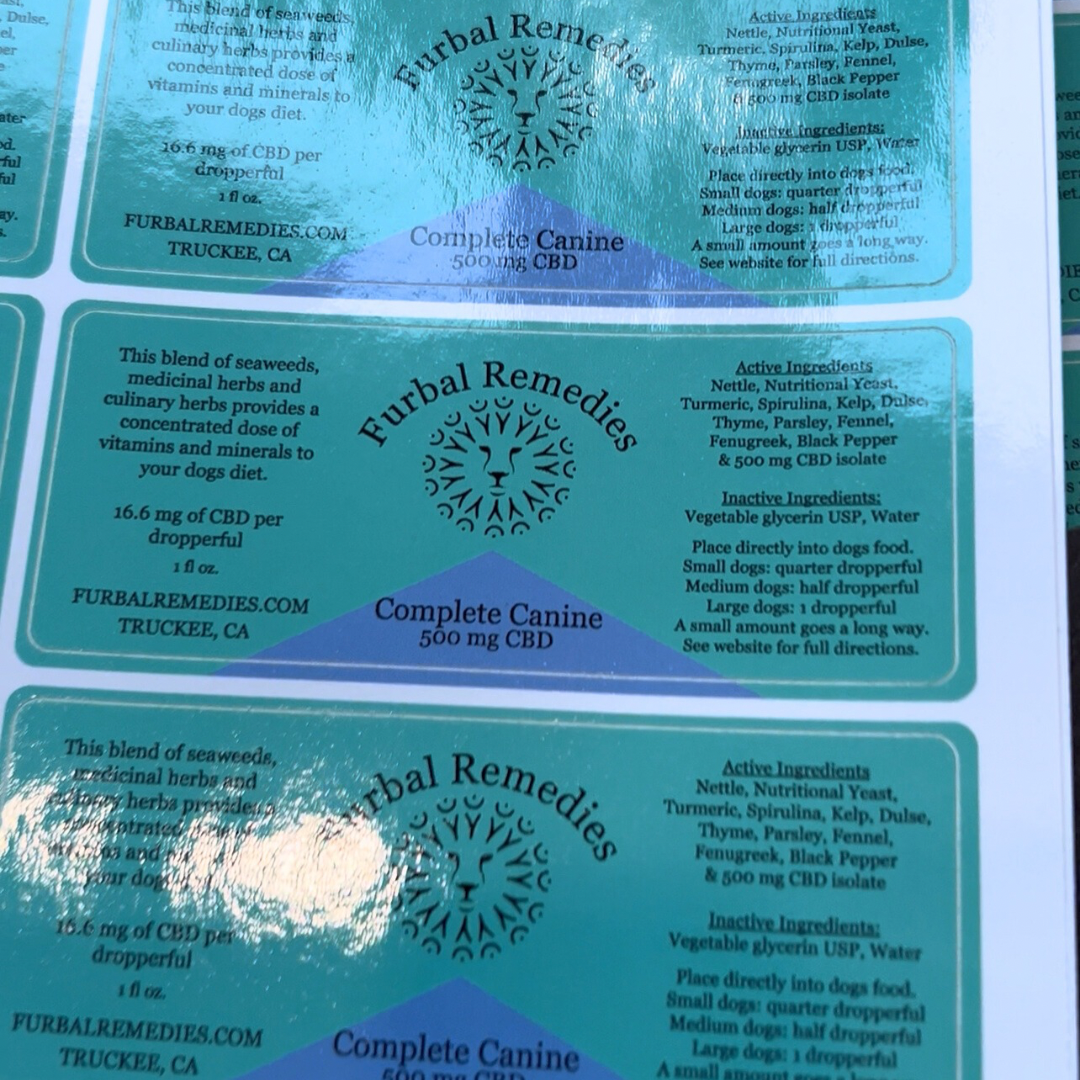 Complete Canine + CBD herbal multivitamin tincture for dogs