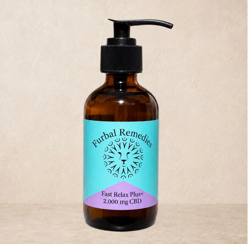 Anxiety | Fast Relax Plus+ CBD Extract for Dogs | Herbal CBD Calming Drops